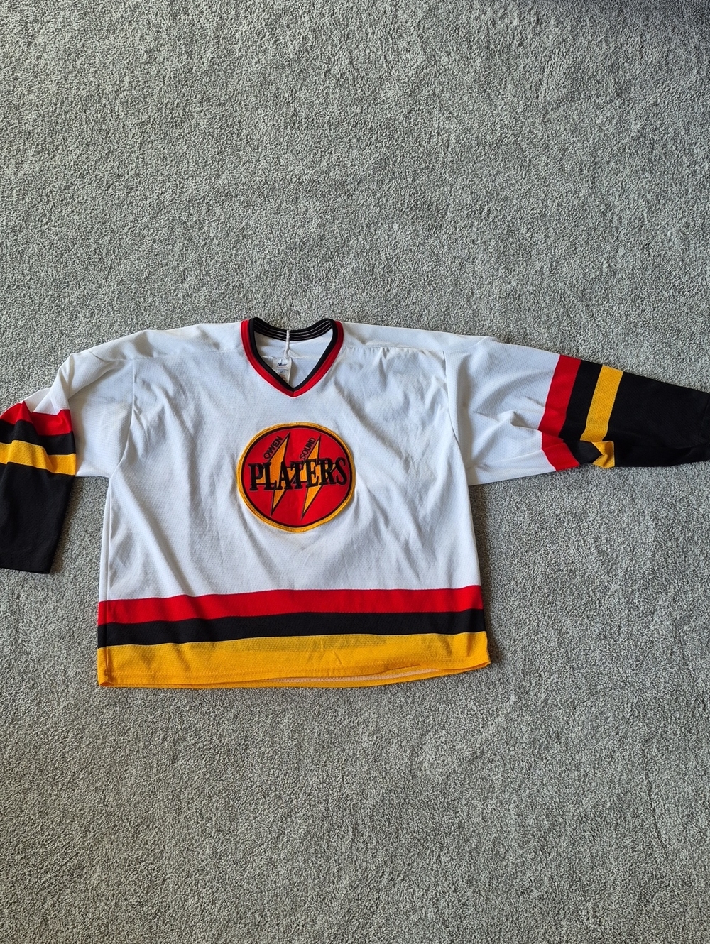 Vintage Owen Sound Platers CCM Maska Polyester Jersey Sz: XL